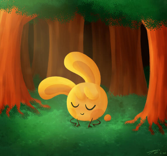 Bunny in the Forest Bunny in the Forest