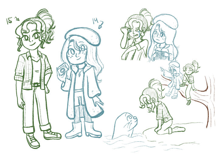 Sirona and Erin Sketches Sirona and Erin Sketches