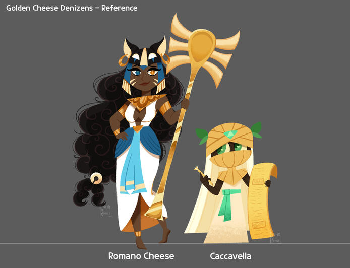 Golden Cheese Character Designs Golden Cheese Character Designs